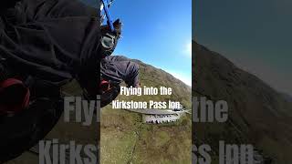 Flying into the Kirkstone Pass Inn paragliding [upl. by Anatlus768]