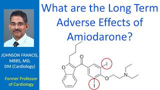 What are the long term adverse effects of amiodarone [upl. by Enilhtak]