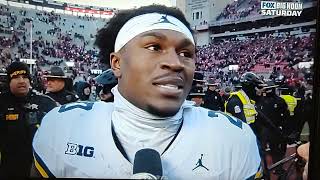 Michigan player assigns blame for the post game contretemps after their win at Ohio State [upl. by Allina]