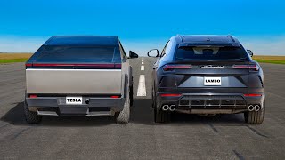 Tesla Cybertruck против Lamborghini Urus ГОНКА [upl. by Penny755]