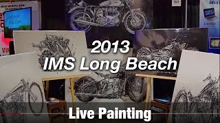 Motorcycle Art Part 6  2013 IMS Long Beach [upl. by Shandeigh53]