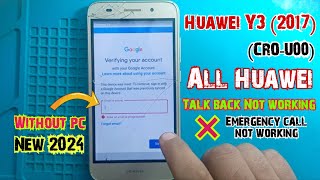 Huawei CROU00 Frp bypass  Huawei Y3 frp bypass  Frp bypass Huawei Y3 2017 cro u00 without pc [upl. by Casilda]