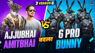 BADLA TIME😈6 PRO BLACK BUNNY BUNDLE VS AJJUBHAI AND AMITBHAI BEST CS FF GAMEPLAY  GARENA FREE FIRE [upl. by Raseac270]