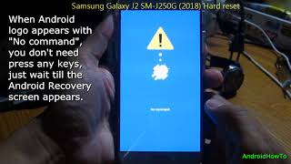 Samsung Galaxy J2 SMJ250G 2018 Hard reset [upl. by Allred]