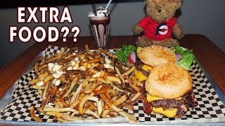 Man vs Food Toronto STACK Burger Challenge w Poutine [upl. by Rochette]