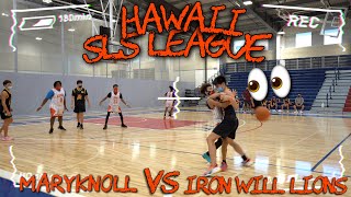 Hawaii SLS League  MaryKnoll vs Iron Will Lions  Gotta do better Refs  Basketball Game 4K🏀😡 [upl. by Isoais958]