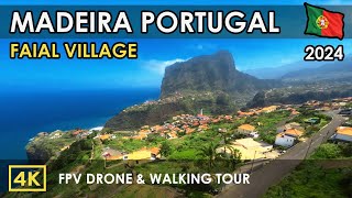 Madeira 4K Walking Tour Most Beautiful Village in Europe  Portugals Paradise Island Madeira [upl. by Ondrea]