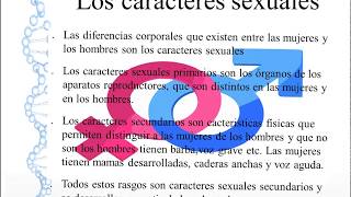 LOS CARACTERES SEXUALES Y EL APARATO REPRODUCTOR [upl. by Yehtomit]