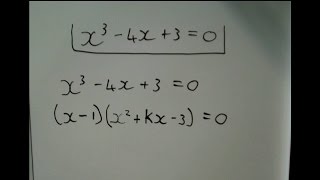 Factorising cubic functions The kx method [upl. by Henderson688]