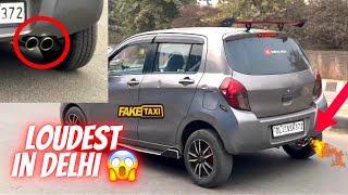 Delhi की पहली LOUDEST CELERIO 🔥😱 pops and bangs  valvetronic exhaust in celerio cng  Vishuroy [upl. by Pandolfi]