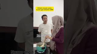 Perbedaan pendapat suami gaji 1 M dengan gaji sebatas UMR 😅 comedy pasutrikocak pasutrilucu [upl. by Alleroif14]