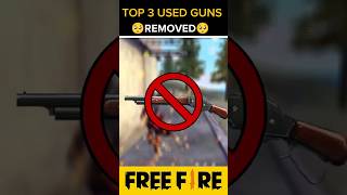 TOP 3 MOST USED GUNS REMOVED 🍷🗿 funny fun gaming trending viral anime attitudesmothstatus [upl. by Muhcon]