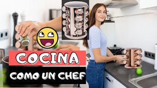 ESPECIEROS PARA COCINA  CONDIMENTEROS PARA COCINA  giratorio y con frascos de vidrio [upl. by Alitta]