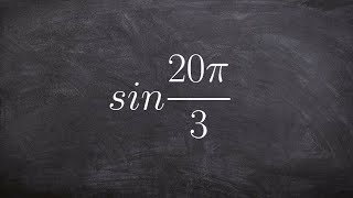 Using coterminal angles to evaluate for sine [upl. by Dinsdale313]