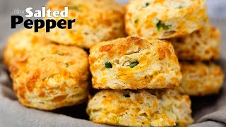 Homemade Jalapeño Cheddar Biscuits [upl. by Shirl]