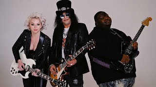 Slash wSamantha Fish amp Christone quotKingfishquot Ingram  BehindTheScenes Guitar World Photoshoot [upl. by Bunting350]