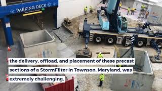 Stormwater Treatment System Installation  Contech Engineered Solutions [upl. by Terrel324]