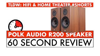 60 SECOND HIFI REVIEW  Polk Audio R200 Speaker REVIEW Shorts [upl. by Fanestil]