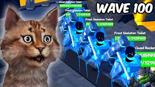 WE GOT TO WAVE 100 ENDLESS MODE in TOILET TOWER DEFENSE [upl. by Umeh]