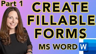 How To Create A Fillable Form In Microsoft Word Create HR Template Forms Part 1 [upl. by Lubba]