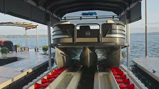 Wave Armor Pro Pontoon Port  The Ultimate Pontoon Lift [upl. by Tomaso]