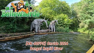 4K60FPS  Bengal Rapid River Onride 2024  Bellewaerde Park [upl. by Atined]