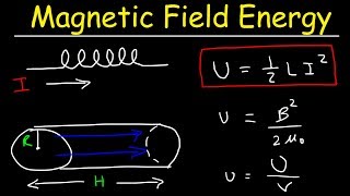 Energy Stored In an Inductor  Magnetic Field Energy Density [upl. by Mont]