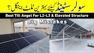 What is the best angle for solar structure solarstructure bestsolarpanleangle solarstand [upl. by Tristis]