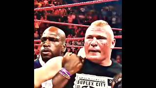 Brawl between Brock Lesnar vs samoa joe wwe shorts ytshorts viral fyp wrestlemania raw fight [upl. by Hilliard]