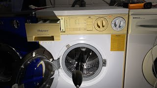 Hotpoint 1200 Washer Dryer 9936 Aquarius System Waschtrockner [upl. by Aikimat]