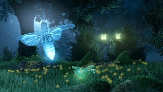 Enchanted forest of fireflies animation Blender 3D [upl. by Januarius640]