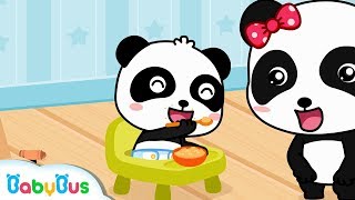 ❤ Baby Panda Care  Diaper Change  Nursery Rhymes  Kids Cartoon  BabyBus [upl. by Babita]