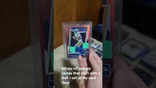 All my n f l players that names start with A im selling at my card shop [upl. by Ingar]