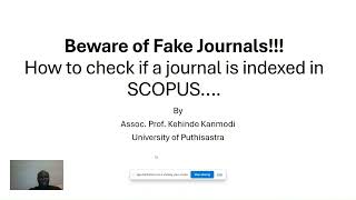 How to check if a journal is indexed in SCOPUS researchmethodology researchtips researchscholar [upl. by Arty938]