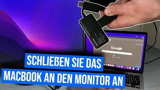 MacBook Externen Monitor anschließen  MacBook mit externem Monitor verbinden [upl. by Leivad]