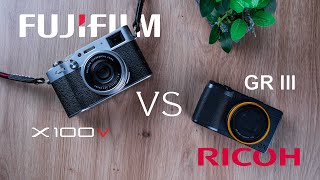 Fujifilm X100V vs Ricoh GR 3 for everyday use  which should YOU buy [upl. by Anyd849]