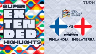 SUPER EXTENDED HIGHLIGHTS  Finlandia vs Inglaterra  UEFA Nations League 2024  TUDN [upl. by Elisabet]