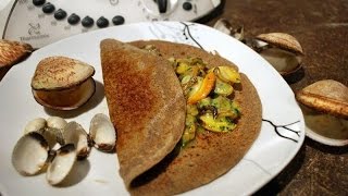 Galette de sarrasin aux amandes coques et beurre persillé au thermomix [upl. by Idnahs709]