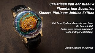 Christiaan van der Klaauw Planetarium Eccentric Sincere Platinum Jubilee Edition [upl. by An16]