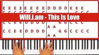 This Is Love William Piano Tutorial Chords Easy [upl. by Ailahk]