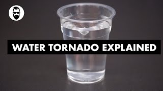 What happens when you put a battery in salt water  Tornado in glass with battery trick explained [upl. by Lasko]