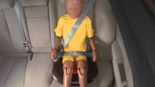 Demonstration crashes  Importance of child restraints [upl. by Adlesirc]