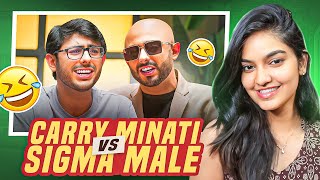 CARRYMINATI VS SIGMA MALE  REACTION VIDEO [upl. by Legnalos]