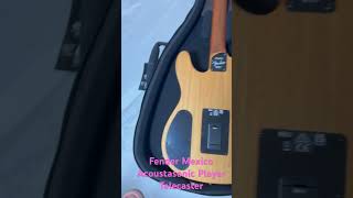 Fender Mexico Acoustasonic Player Telecaster unboxing [upl. by Weiman]