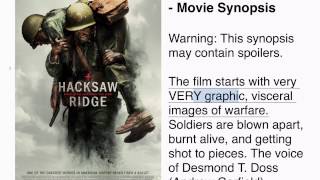 Hacksaw Ridge Story  Synopsis [upl. by Dorahs574]