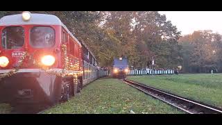 Parkeisenbahn Dresden  Parallelausfahrt zum Saisonschluß [upl. by Cruce]