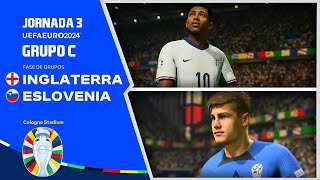 UEFA EURO 2024 ⚪ INGLATERRA vs ESLOVENIA 🔵 JORNADA 3  EA Sports FC 24 [upl. by Donelson685]