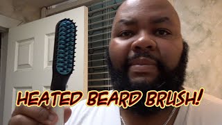 Quick and Easy Beard Straightening  Beard Styling With A Heated Brush [upl. by Anirehtak]