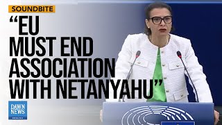 Swedish MEP says we cannot pray for Palestinian civilians while arming Israel  Dawn News English [upl. by Barmen50]