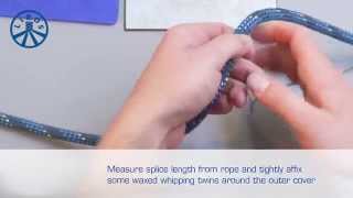 DYNEEMA DOUBLE BRAID SPLICE [upl. by Aserahs]